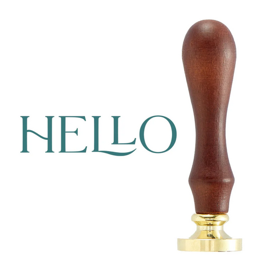 Oval Hello Wax Seal Stamp