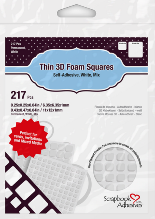 3D Foam Squares - Sm. & Reg.