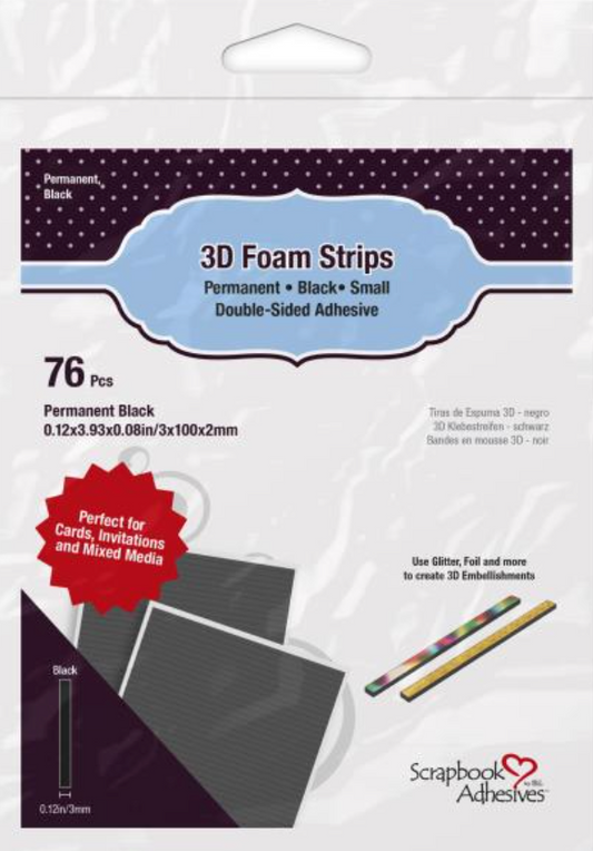 3D Foam Strips (1/8")