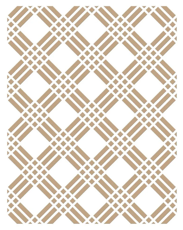 Plaid Tidings Background Glimmer Hot Foil Plate