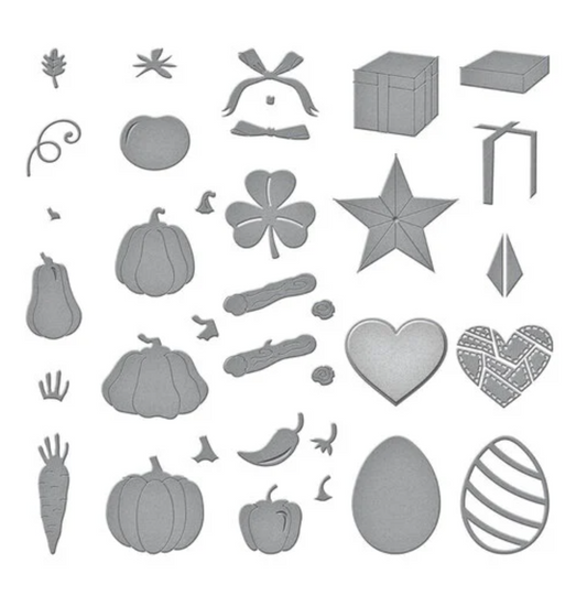 Seasonal Decor Etched Dies