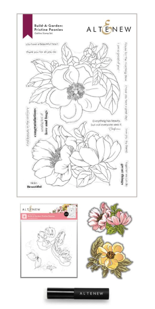Build-A-Garden: Pristine Peonies & Add-On Die Bundle