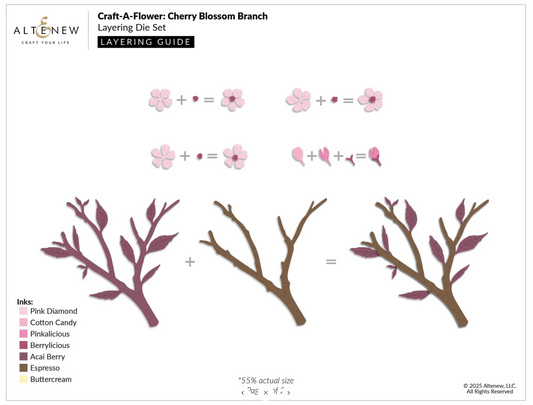 Craft-A-Flower: Cherry Blossom Branch Layering Die Set