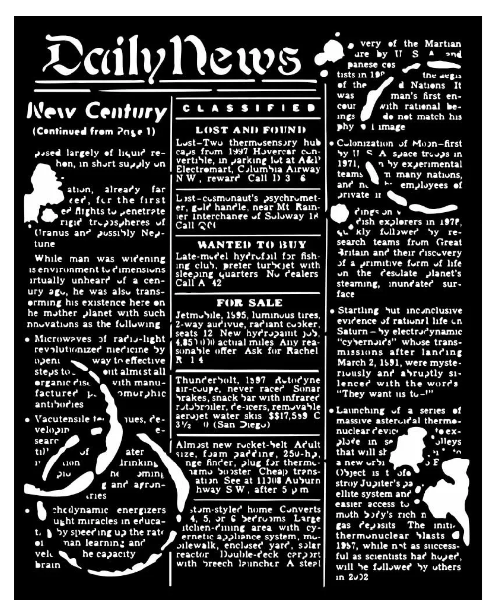 Stamperia Daily News Stencil