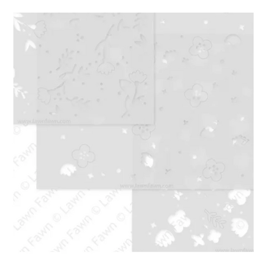 Spring Blossoms Background Stencils