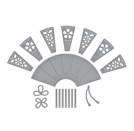 Fan & Bow Etched Dies