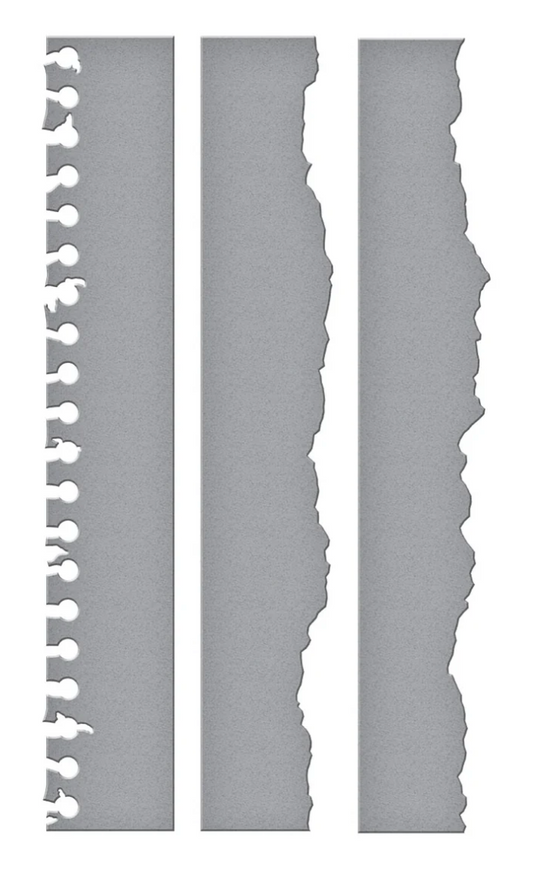 Torn Paper Edges Etched Dies