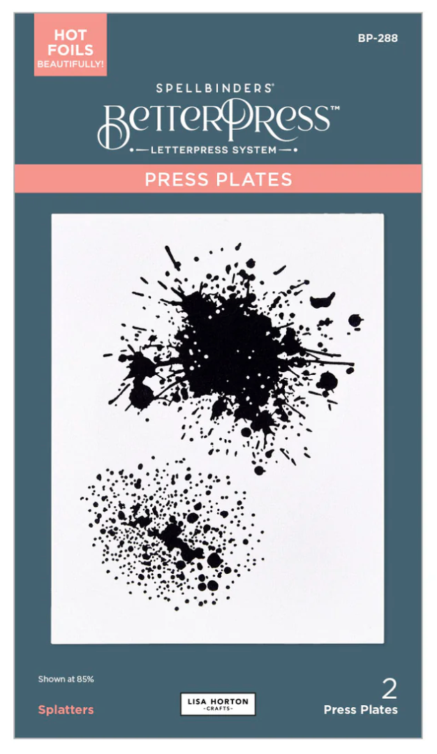 Splatters BetterPress Plate