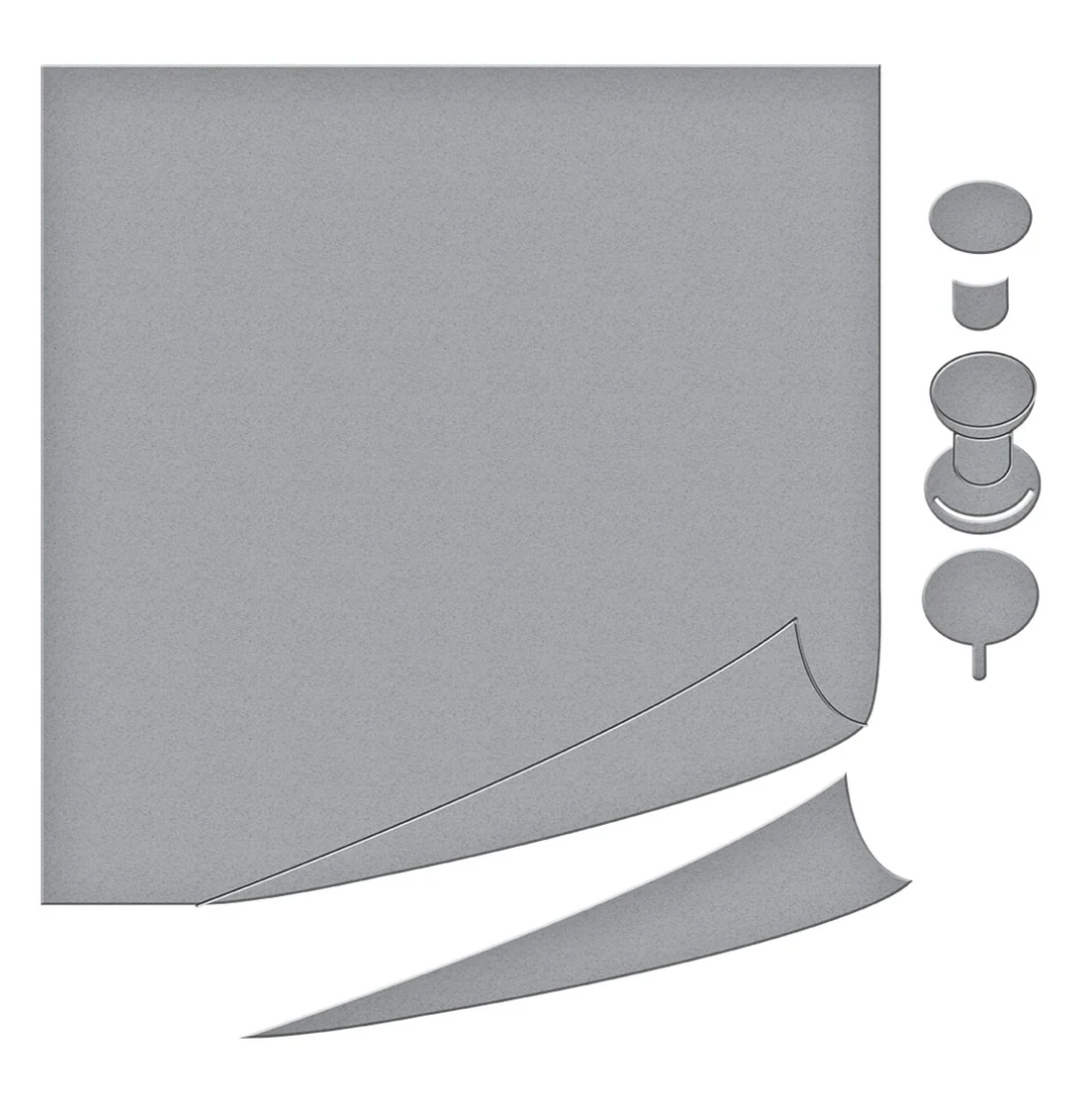 Push Pin Notes Etched Dies