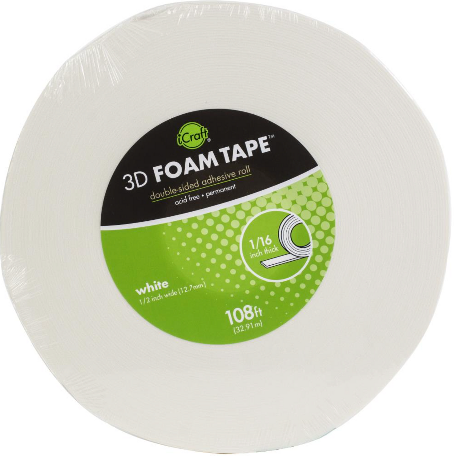 iCraft 3D Foam Tape Jumbo Roll
