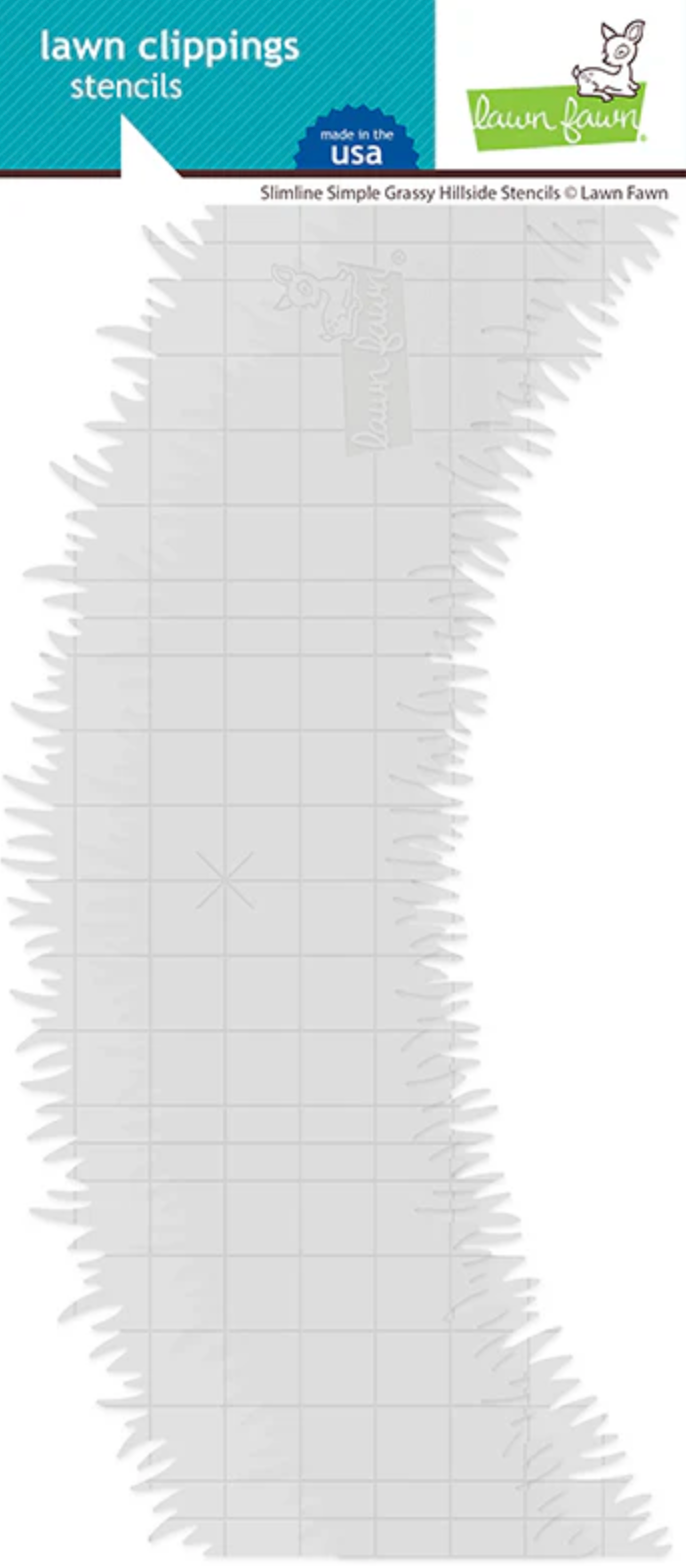 Slimline Simple Grassy Hillside Stencils