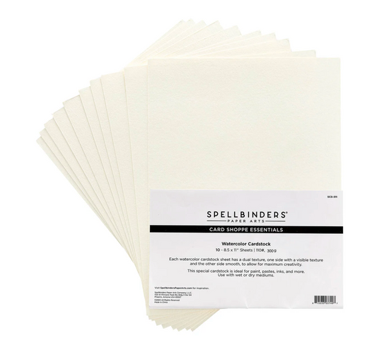 8.5" x 11" Watercolor Cardstock - 10 pack