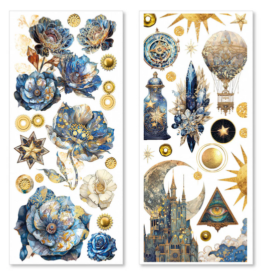 Celestial Transparent Adhesive Sheets 5/Pkg