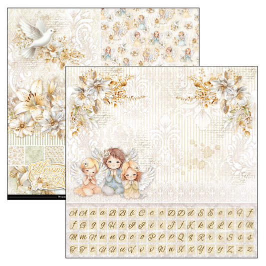 Blessing Day Patterns Pad 12"x12" 8/Pkg