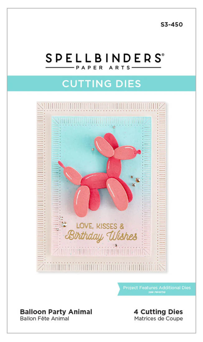 Balloon Party Animal Etched Dies
