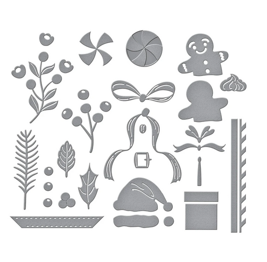 Christmas Cocktails Etched Dies