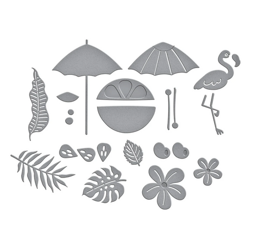 Tropical Flair Etched Dies