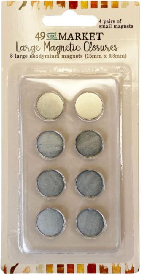 49 And Market Foundations Magnetic Closures 8/Pkg
