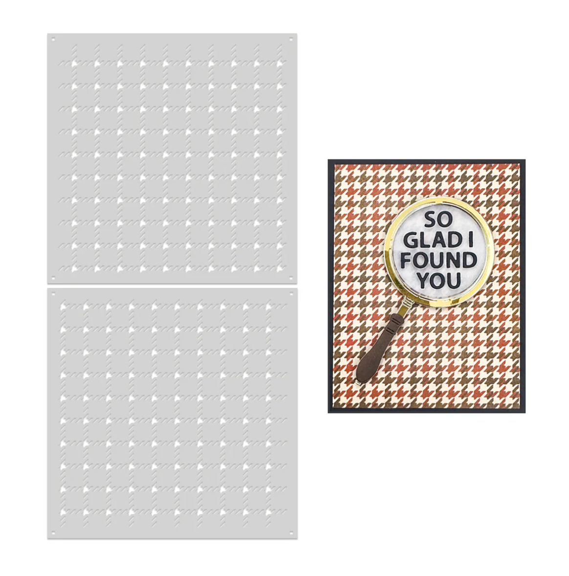 Hero Arts Houndstooth Layering Stencils