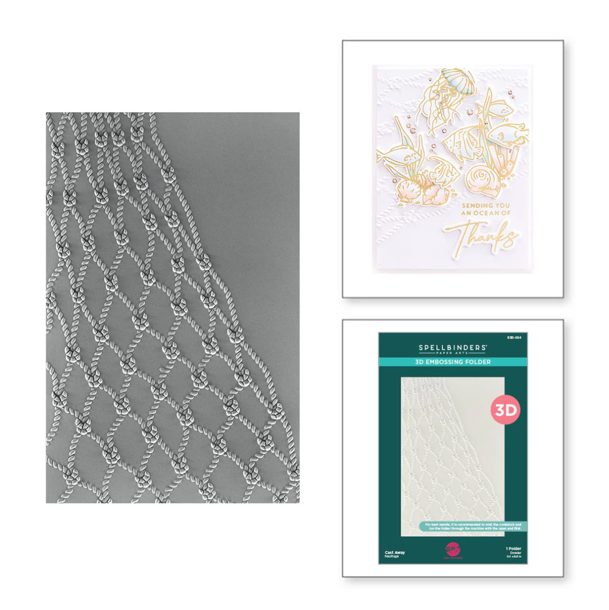 Cast Away 3D Embossing Folder