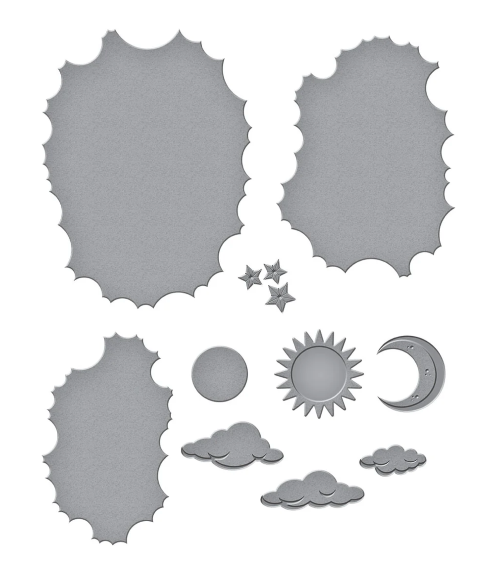 Tunnel Clouds Etched Dies