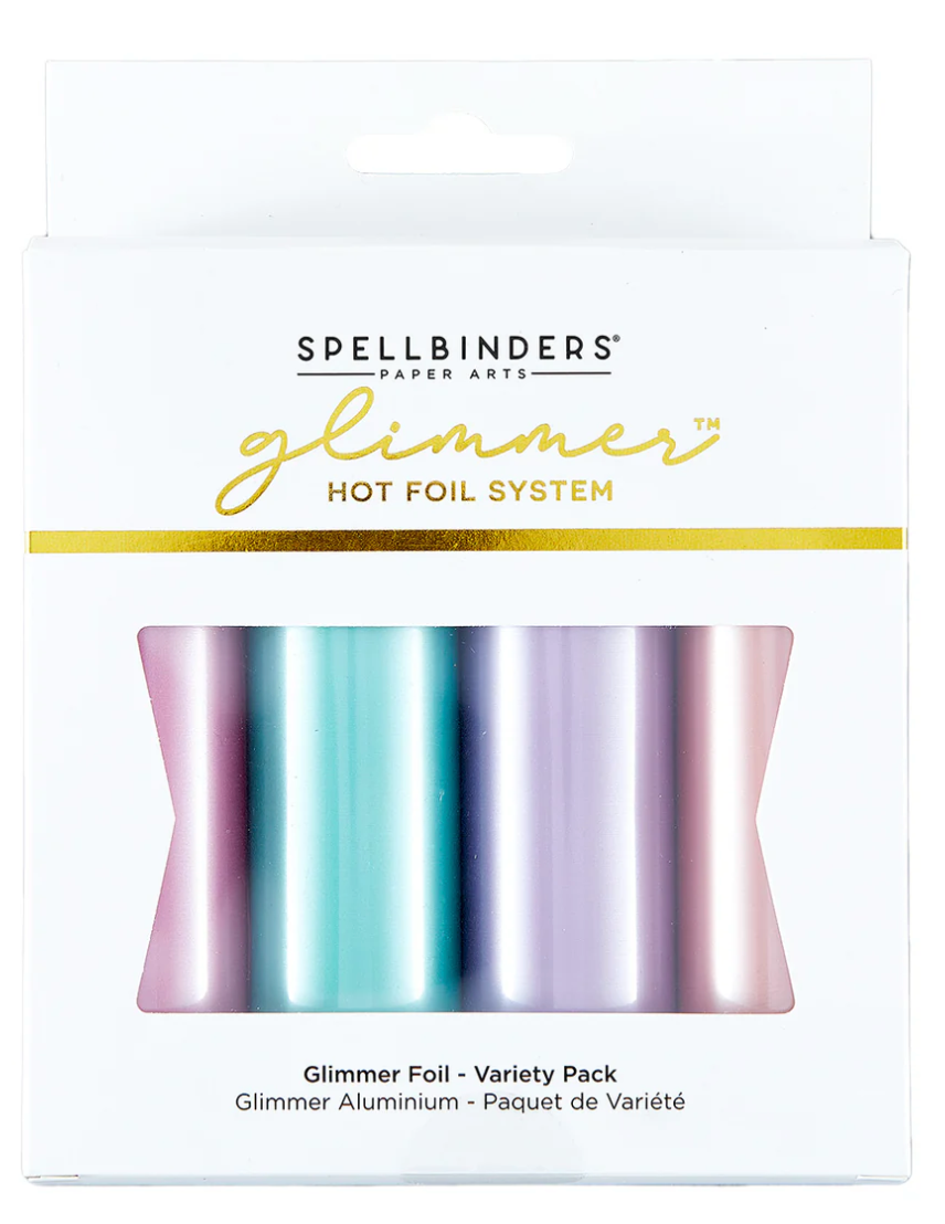 Glimmer Hot Foil Rolls Variety 4-Pack Satin Pastels