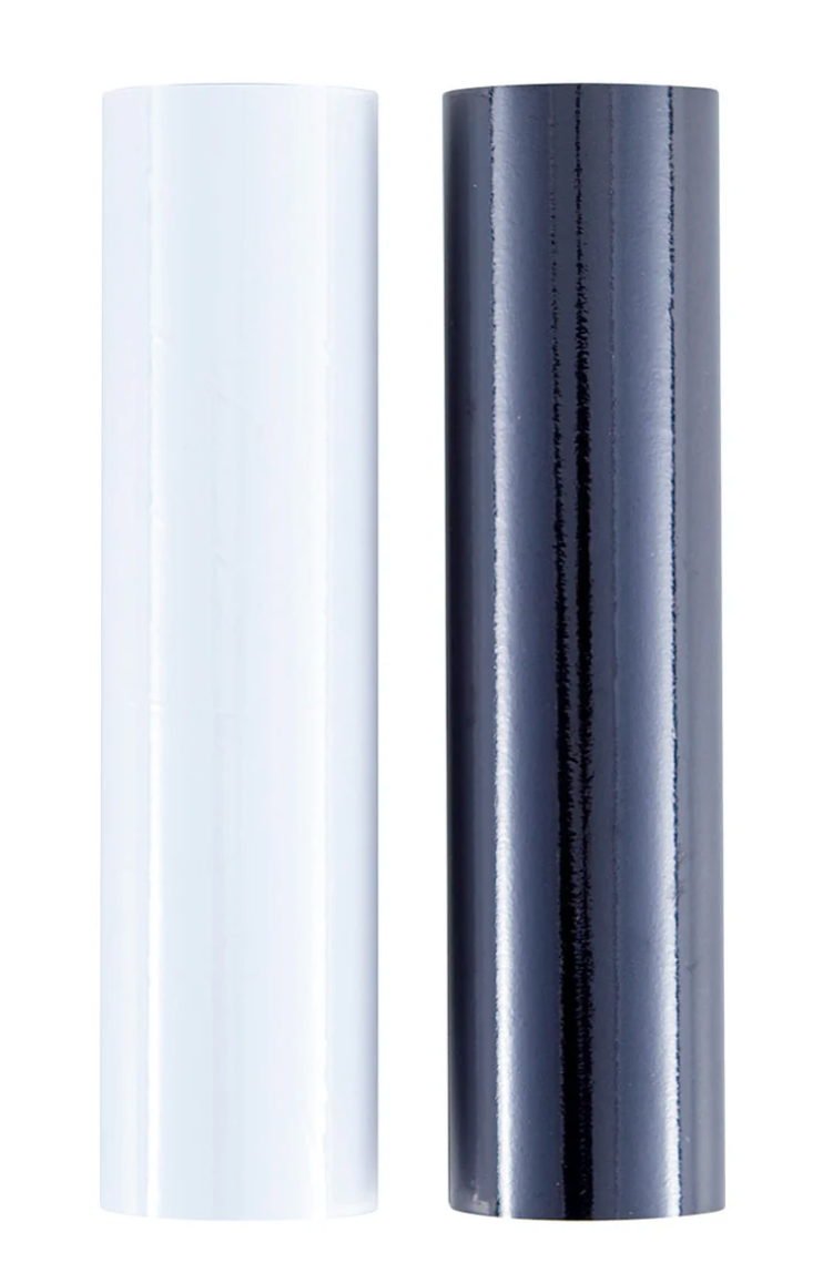 Glimmer Hot Foil 2 Rolls - Opaque Black & White Pack