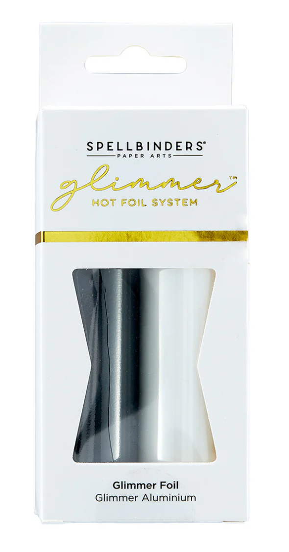 Glimmer Hot Foil 2 Rolls - Opaque Black & White Pack