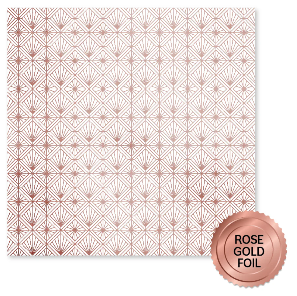 Wedding Joy Foil Rose Gold 6x6 Paper Collection