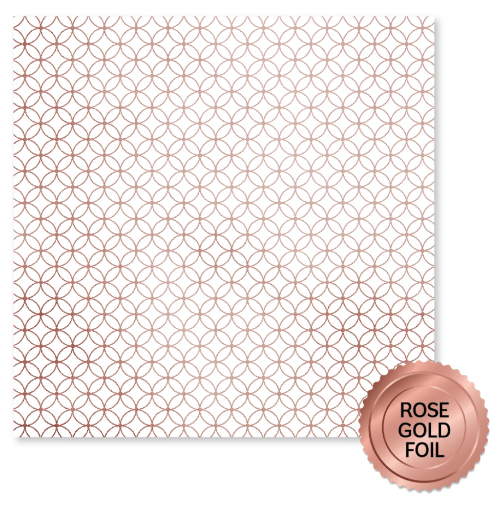 Wedding Joy Foil Rose Gold 6x6 Paper Collection