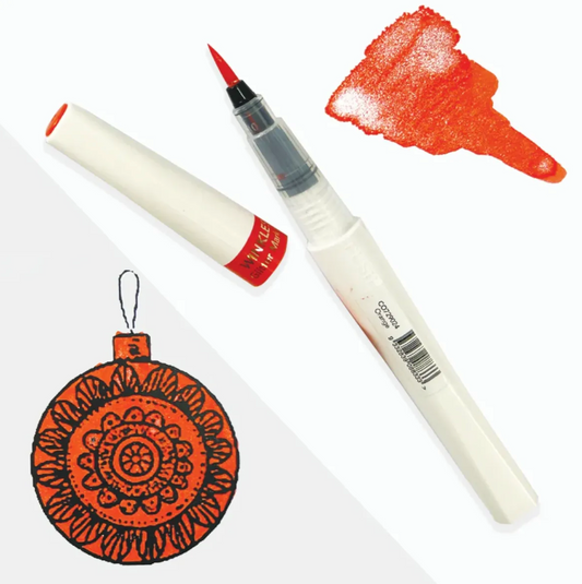 Orange Winkles Glitter Marker