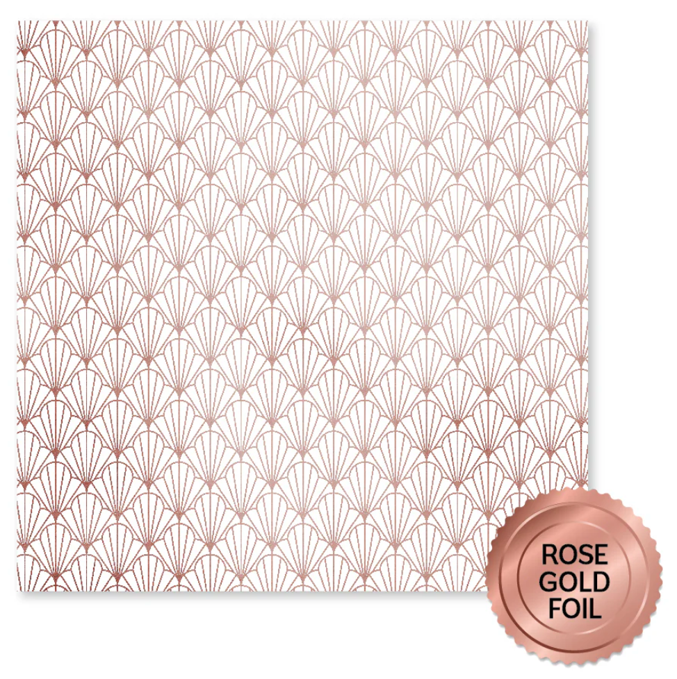 Wedding Joy Foil Rose Gold 6x6 Paper Collection