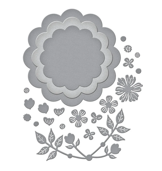 Scallop Journal Cards Etched Dies