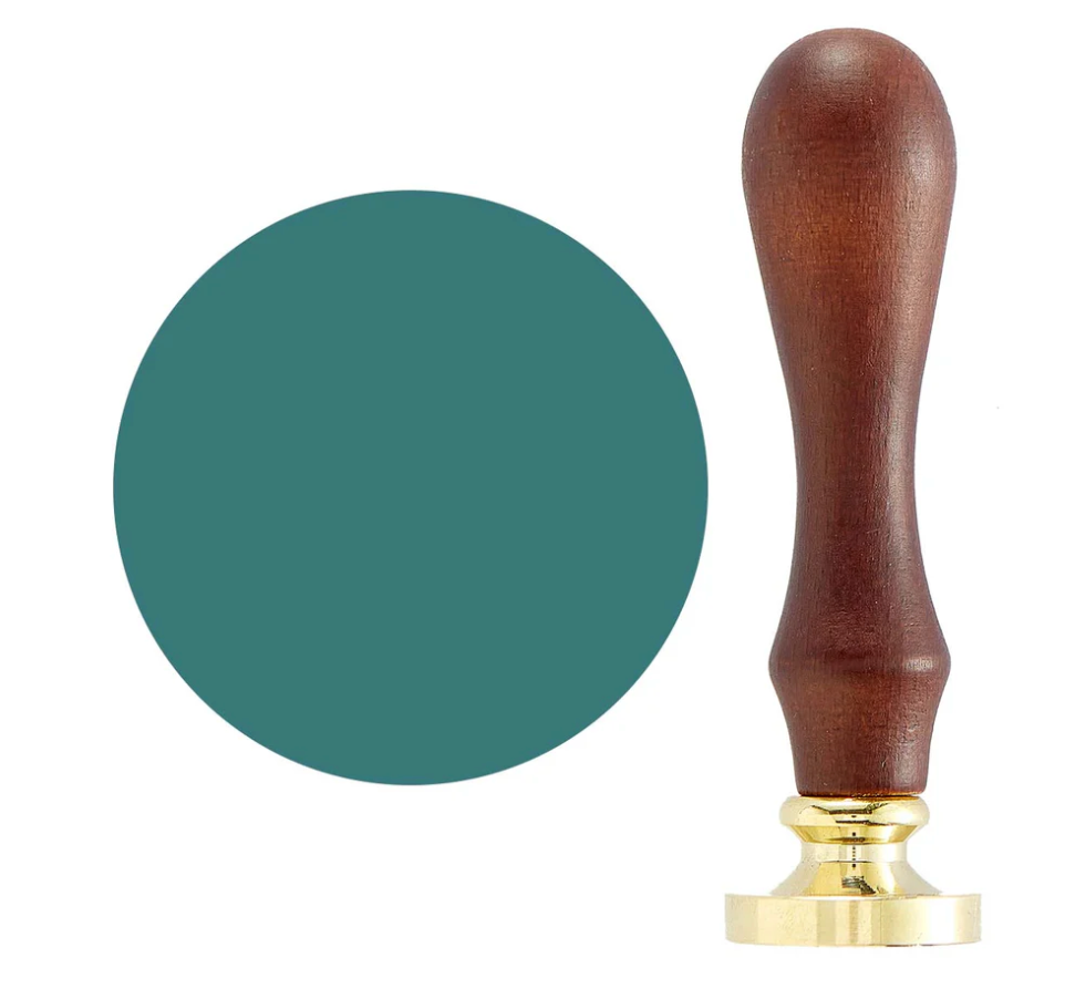 1" Solid Circle Brass Wax Seal with Handle