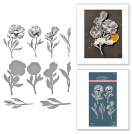 Flower Stems BetterPress Press Plate And Die