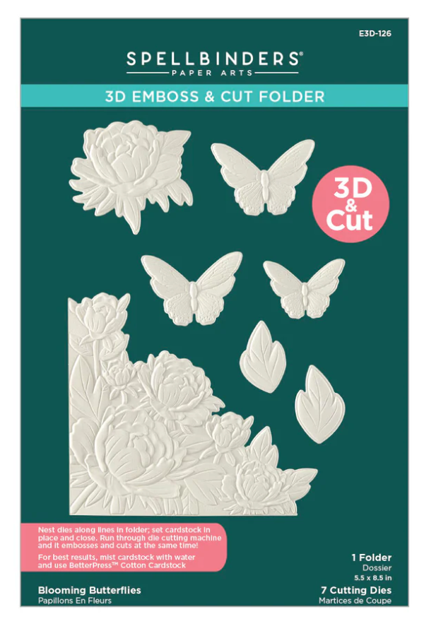 Blooming Butterflies 3D Emboss & Cut Folder