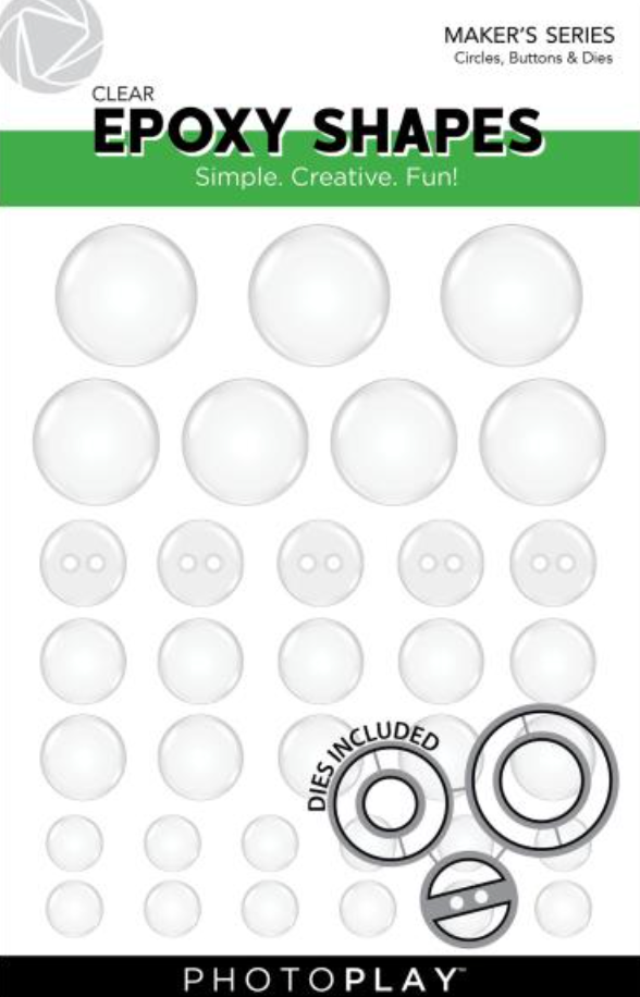 PhotoPlay Clear Epoxy Shapes With Die