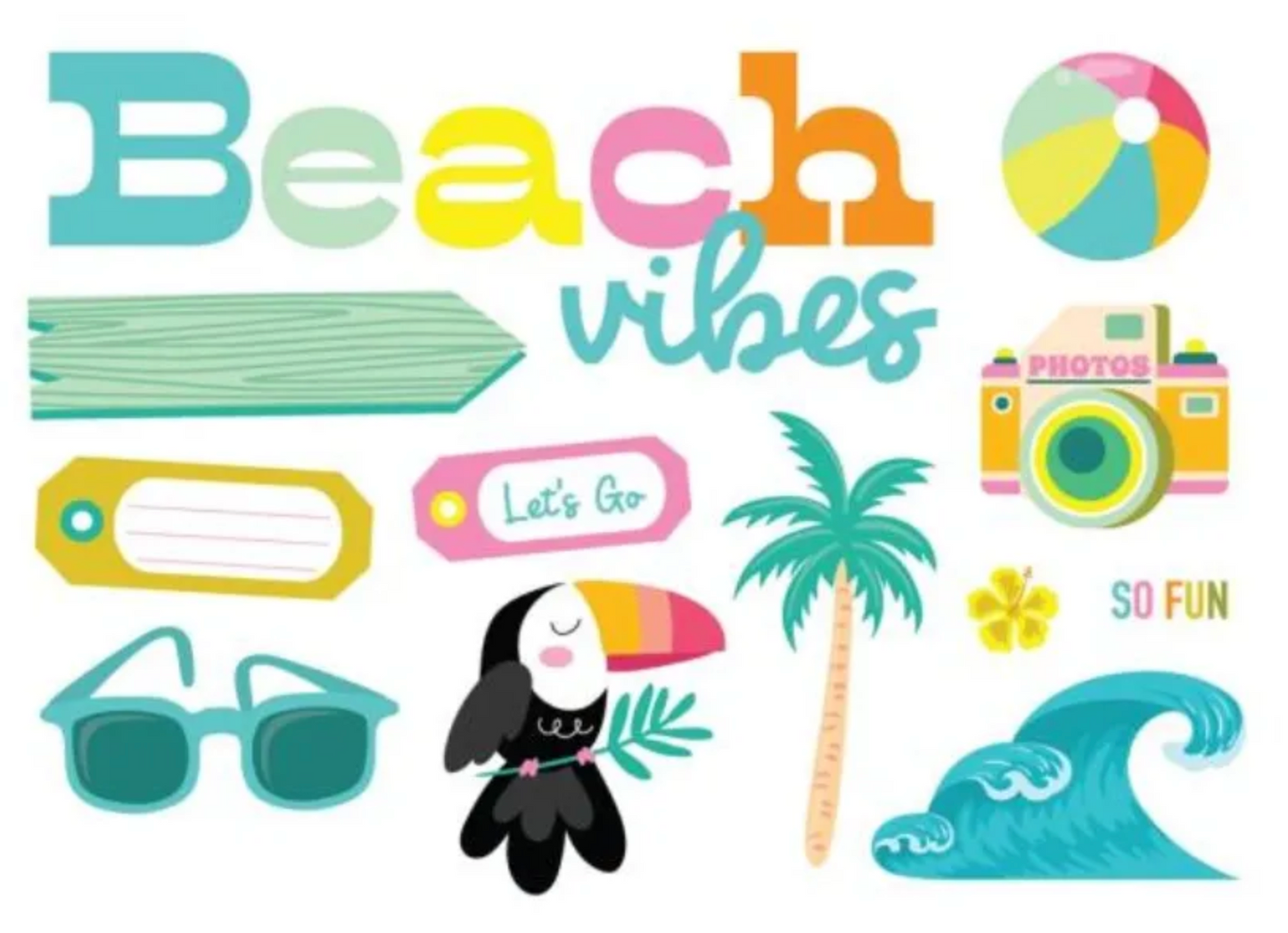 Just Beach - Simple Stories Page Pieces