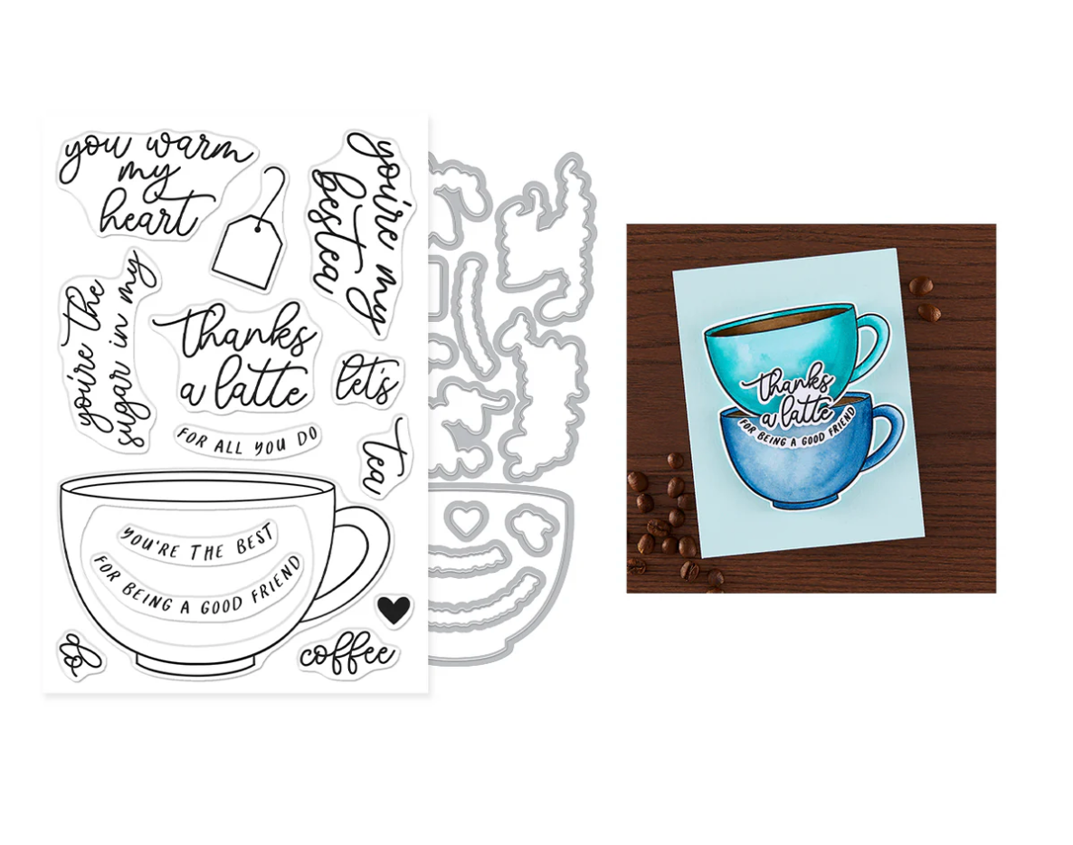 Hero Arts Coffee or Tea Stamp & Cut