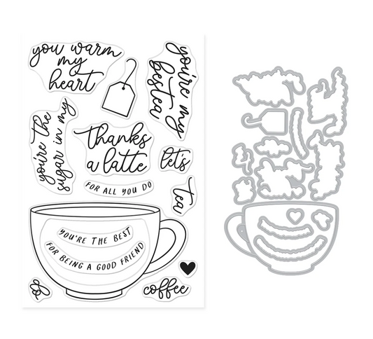 Hero Arts Coffee or Tea Stamp & Cut