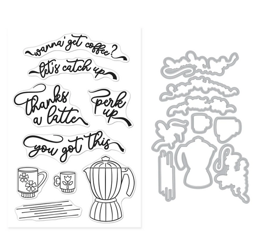 Hero Arts Perk Up Stamp & Cut Set