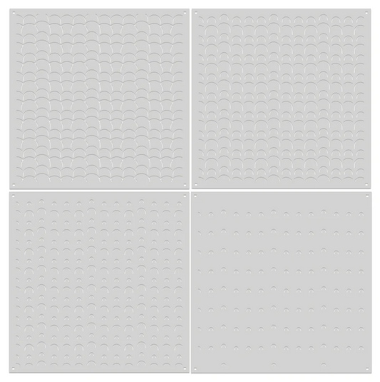 Color Layering Retro Rainbow Stencils