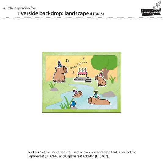 Riverside Backdrop: Landscape