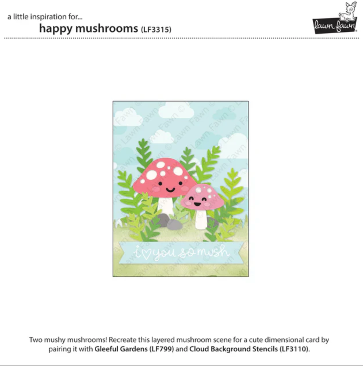 Happy Mushrooms Die Set
