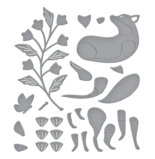 Finley the Fox Etched Dies