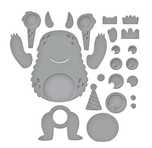 Dancin' Birthday Monster Etched Dies