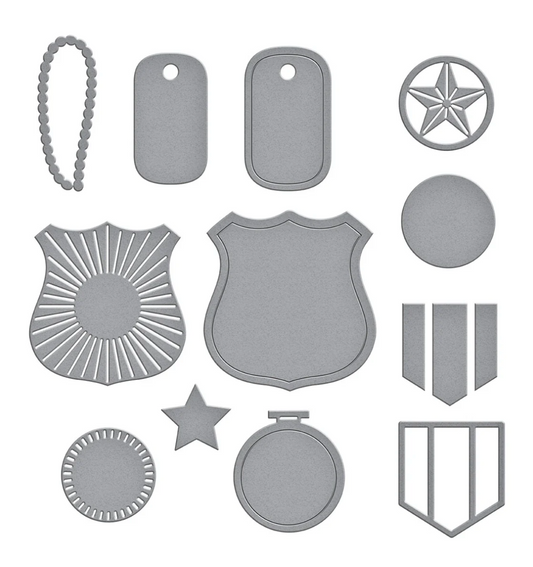 Badges of Honor Etched Dies