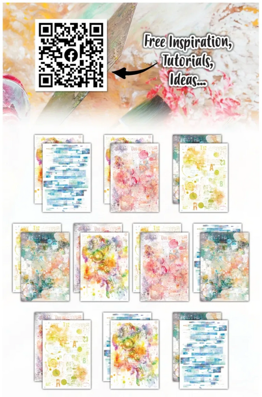 Colourful Cascade Double Sided Paper - AALL & Create