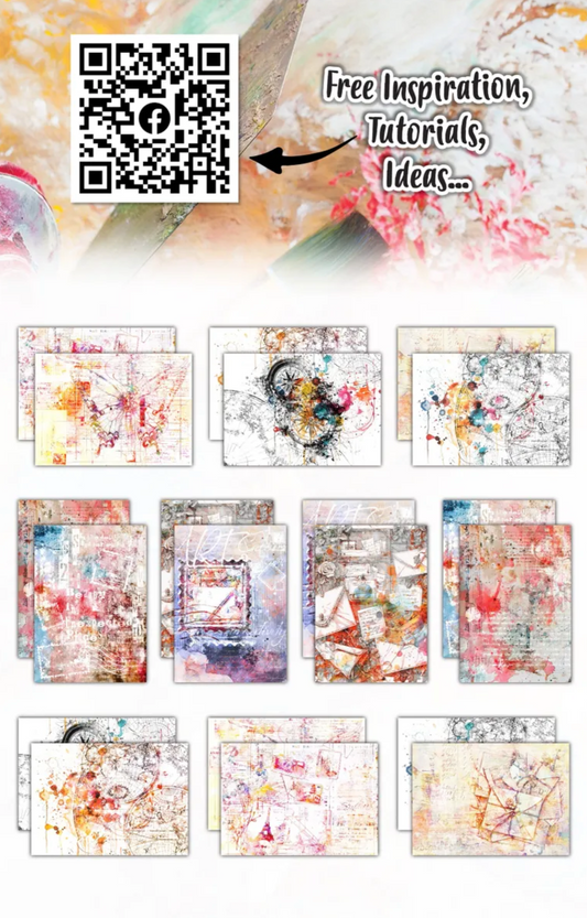 Colourful Correspondence Double Sided Paper - AALL & Create