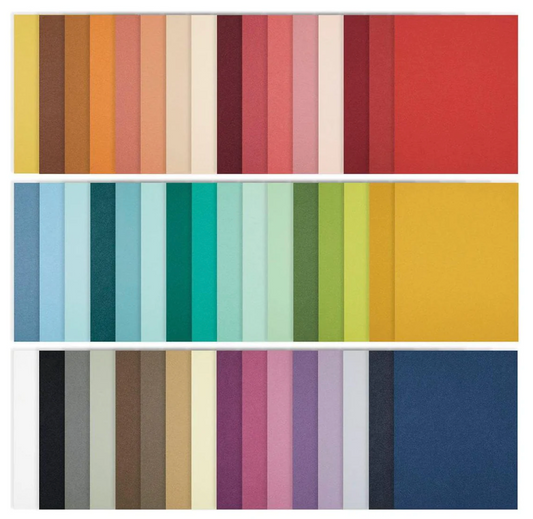 The Full 48 ColorWheel Cardstock Pack 8.5" x 11" - 1 each